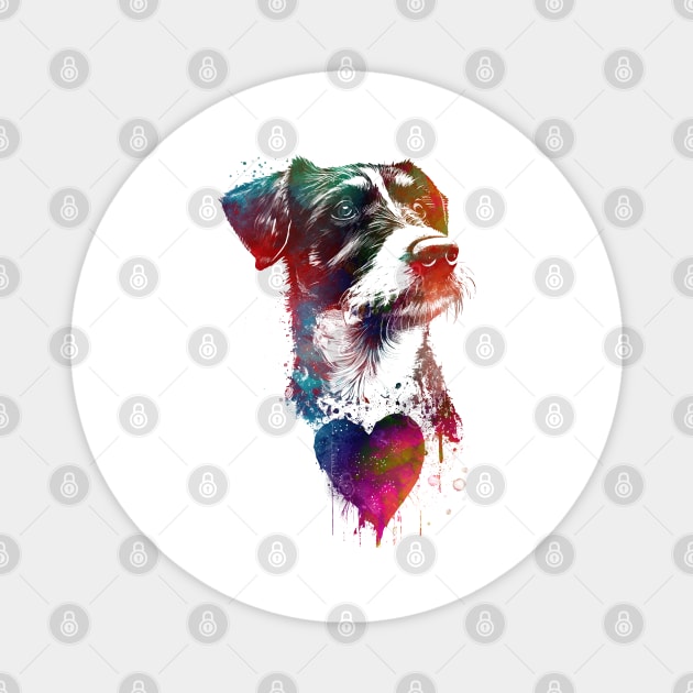 Dog love graphic art #dog Magnet by JBJart